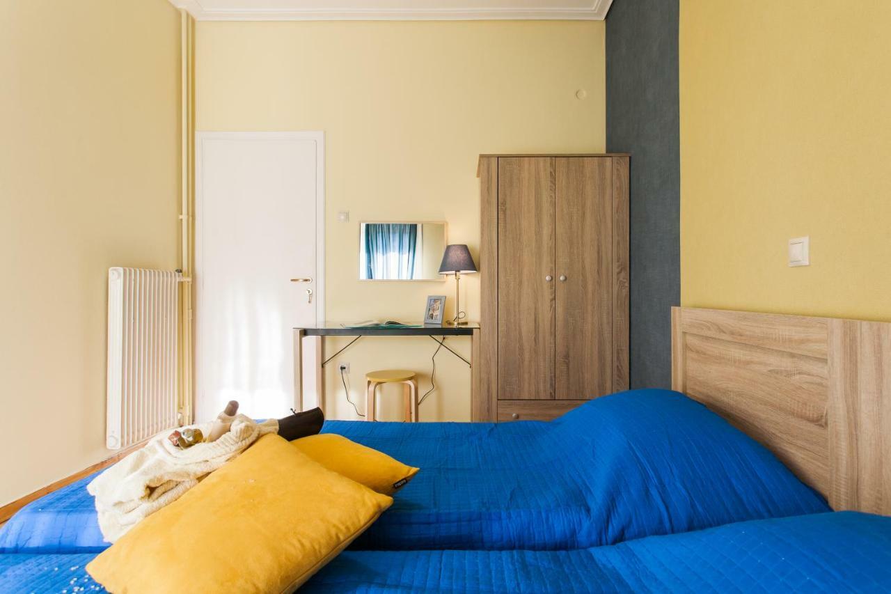 Private Central View Rooms In Apartment Near To Acropolis Metro Station Athene Buitenkant foto
