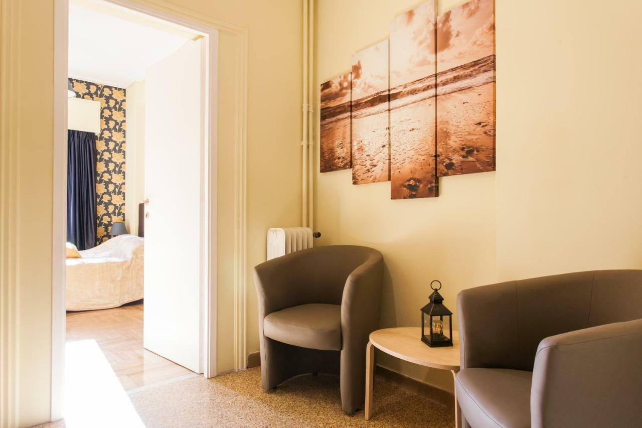 Private Central View Rooms In Apartment Near To Acropolis Metro Station Athene Buitenkant foto