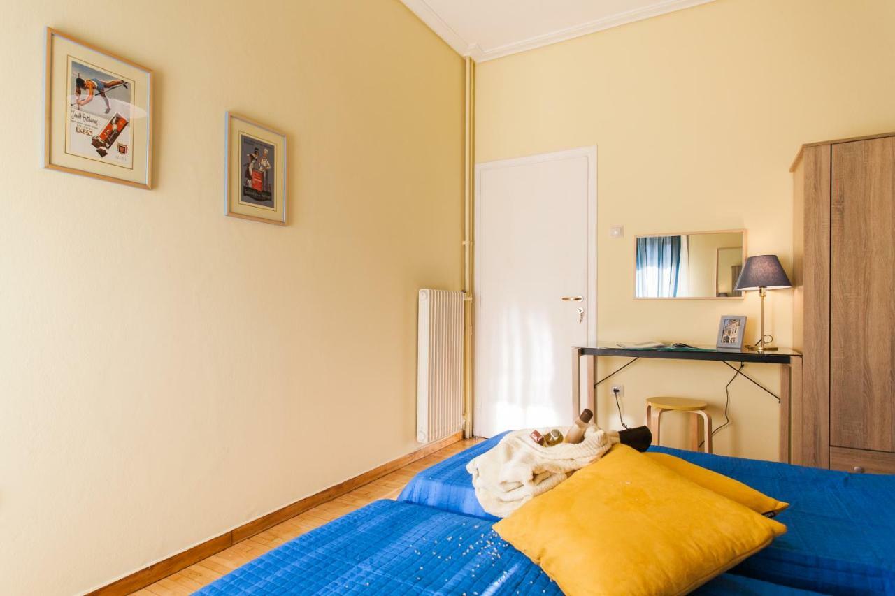 Private Central View Rooms In Apartment Near To Acropolis Metro Station Athene Buitenkant foto