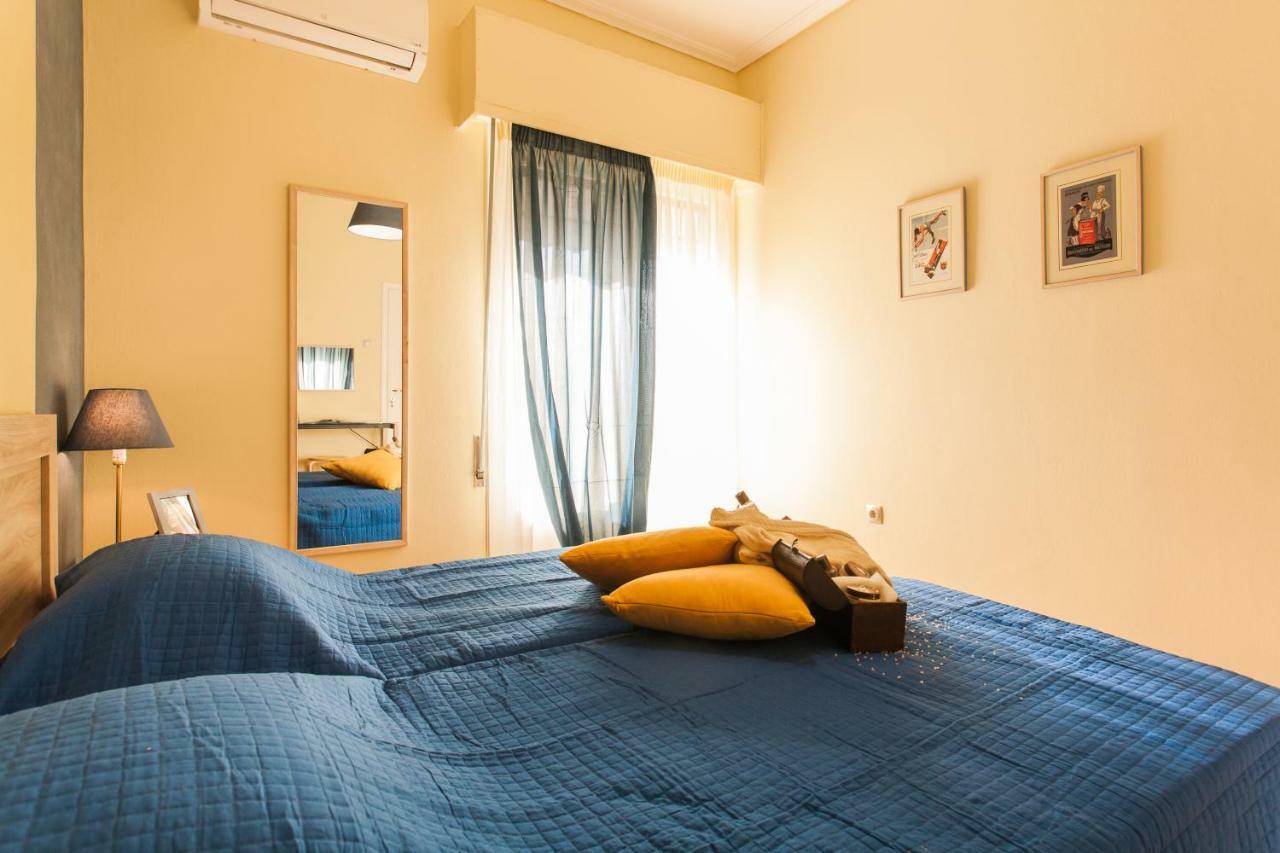 Private Central View Rooms In Apartment Near To Acropolis Metro Station Athene Buitenkant foto